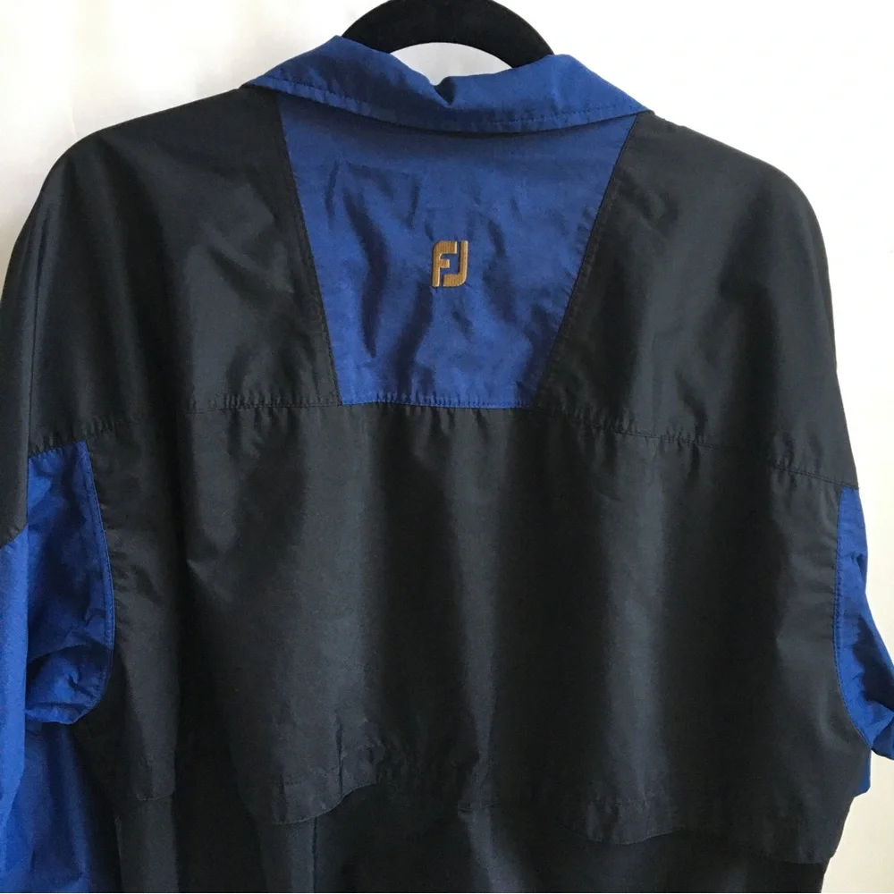 Vintage Footjoy FJ Dryjoys Golf Windbreaker/Rain Full Zip Jacket Medium